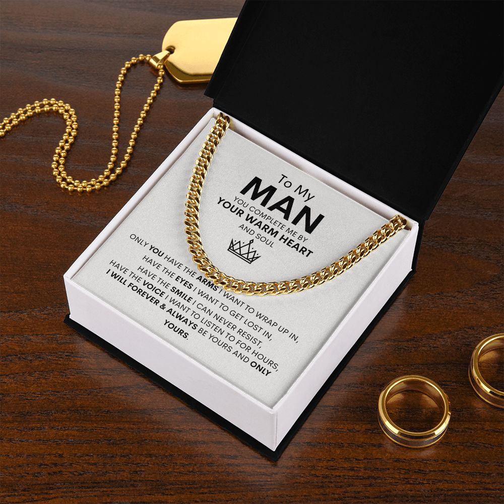 To My Man Cuban Link Chain Gift ❤️⛓️