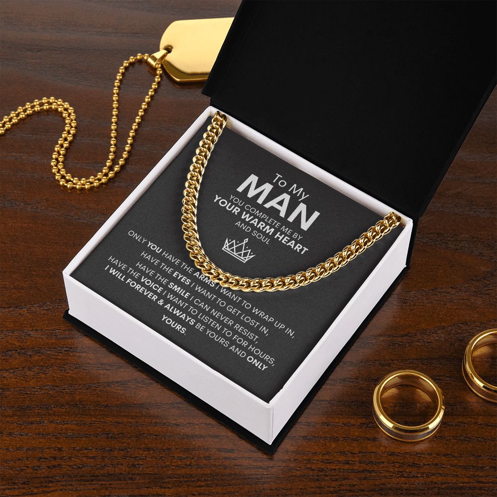 To My Man | Cuban Link Chain | You Complete Me