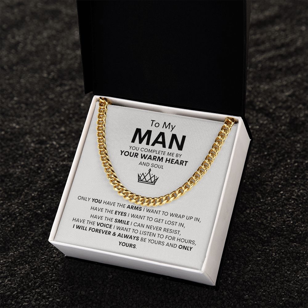 To My Man Cuban Link Chain Gift ❤️⛓️