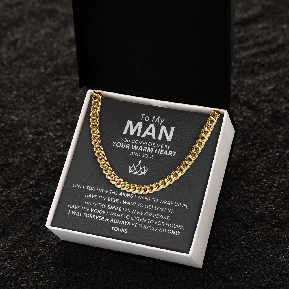 To My Man | Cuban Link Chain | You Complete Me