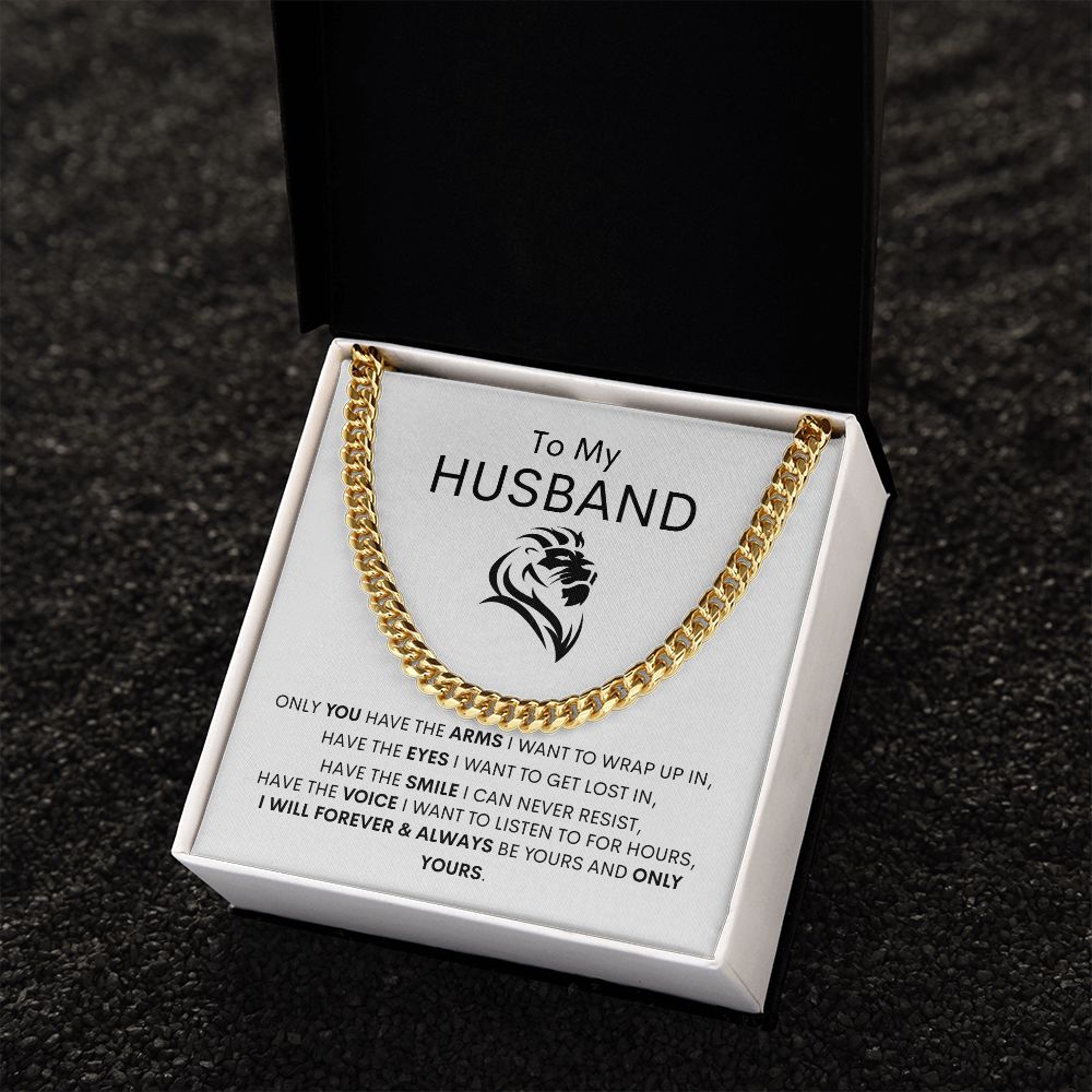 To My Husband Cuban Link Chain Gift ❤️⛓️