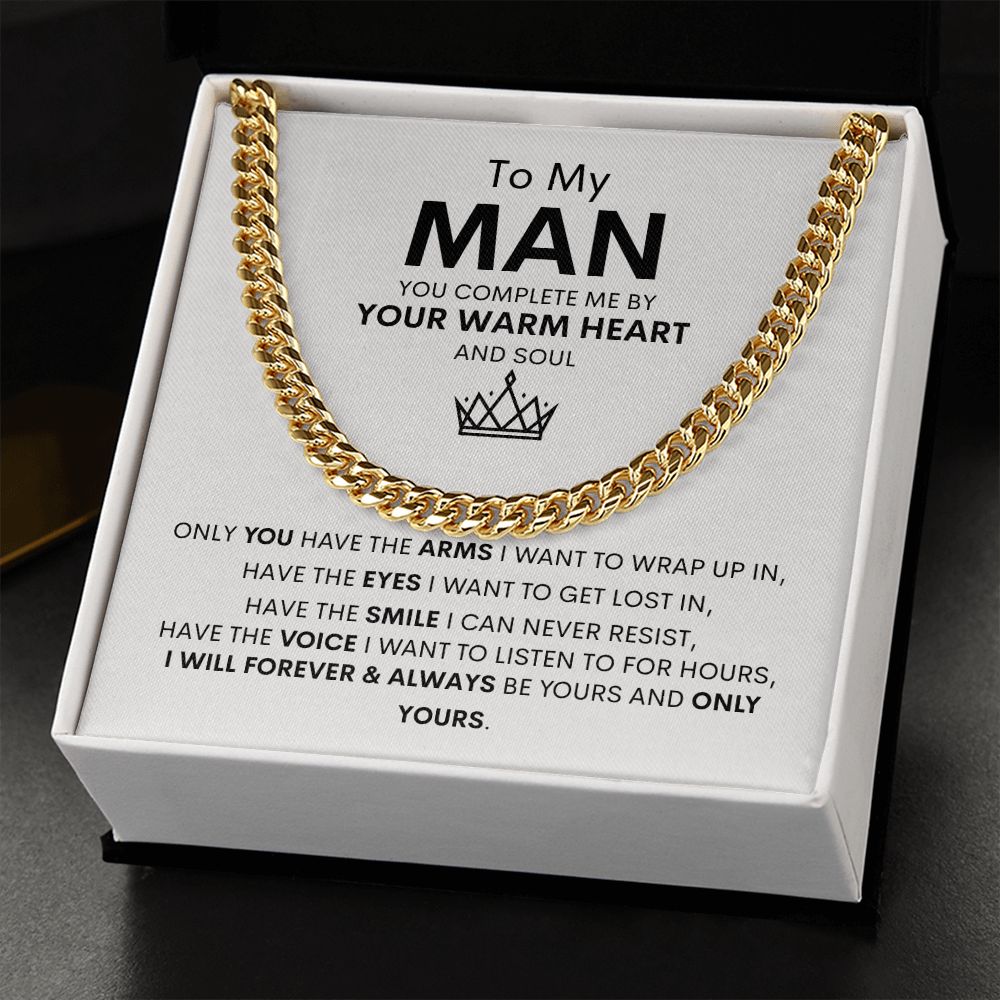 To My Man Cuban Link Chain Gift ❤️⛓️
