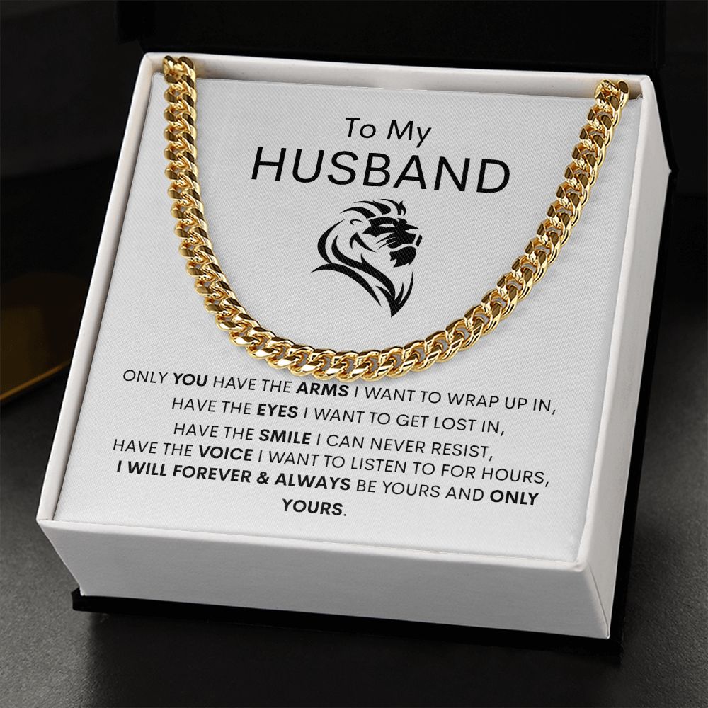 To My Husband Cuban Link Chain Gift ❤️⛓️