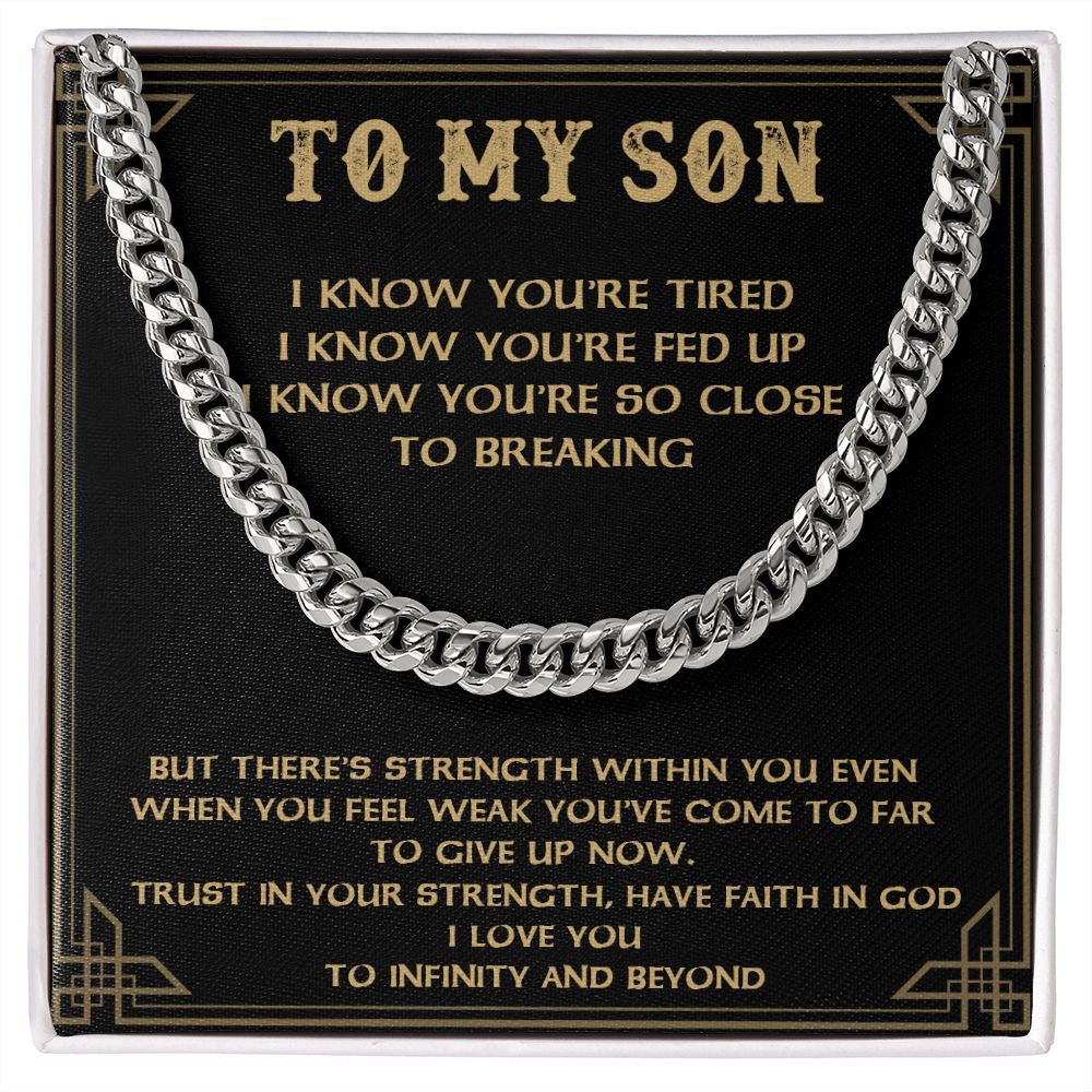 My Son | Strength Within You - Cuban Link Chain