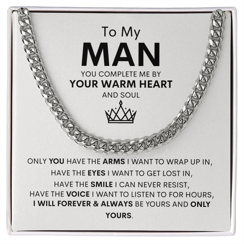 To My Man Cuban Link Chain Gift ❤️⛓️