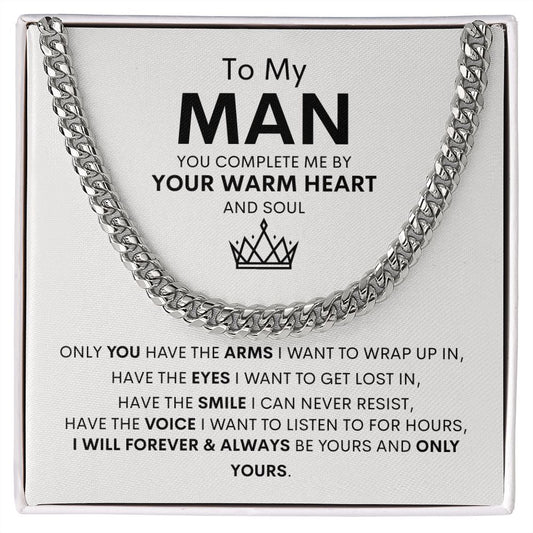 To My Man | Cuban Link Chain | You Complete Me
