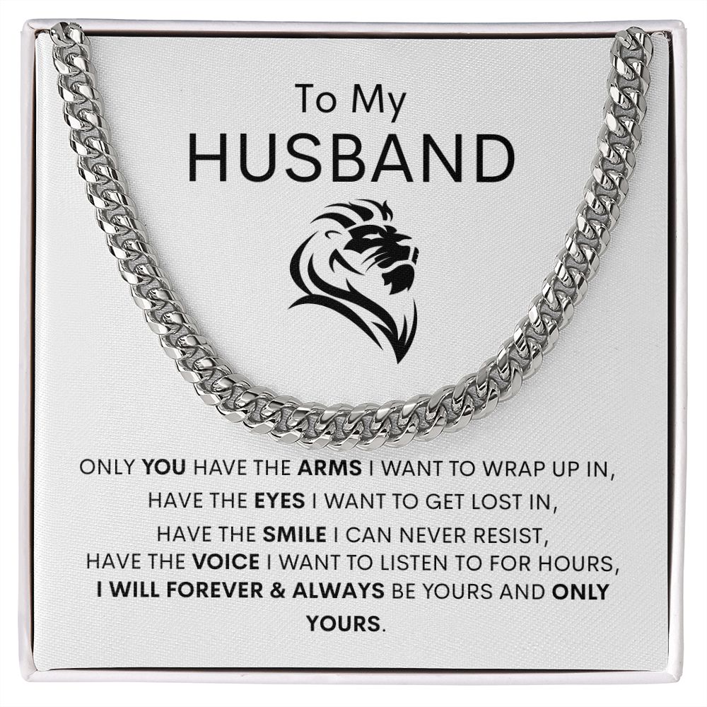 To My Husband Cuban Link Chain Gift ❤️⛓️