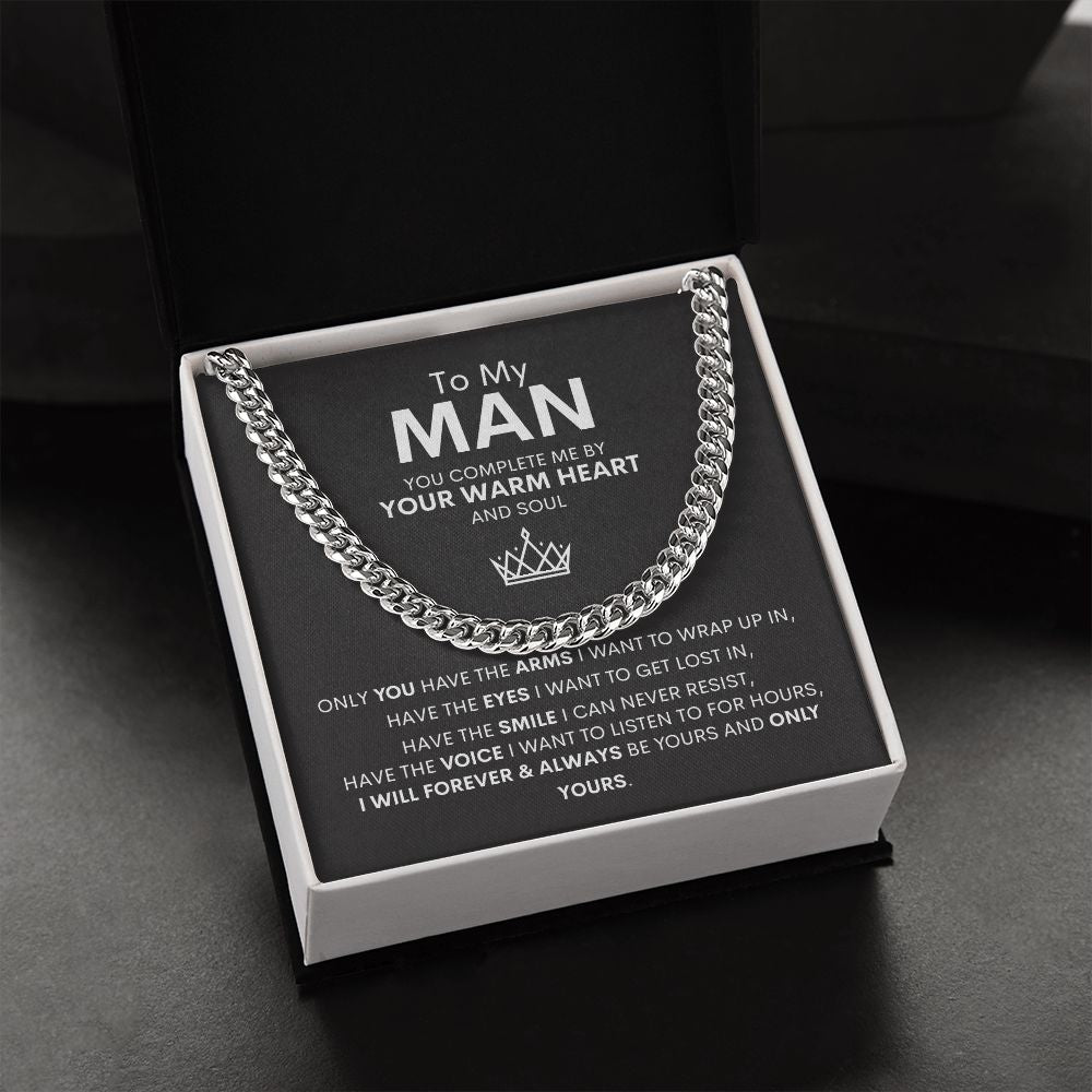 To My Man | Cuban Link Chain | You Complete Me