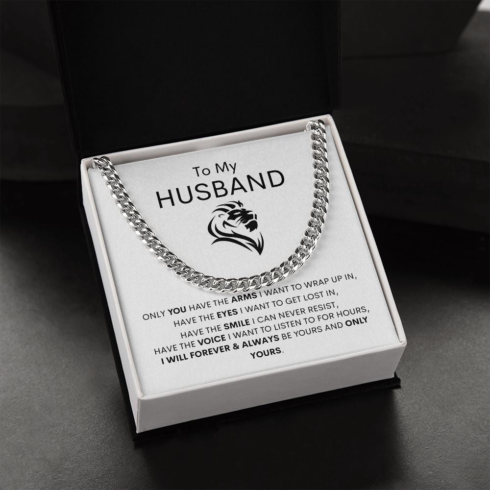 To My Husband Cuban Link Chain Gift ❤️⛓️