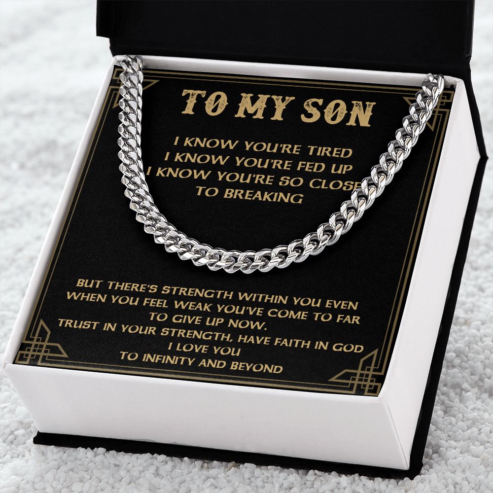 My Son | Strength Within You - Cuban Link Chain