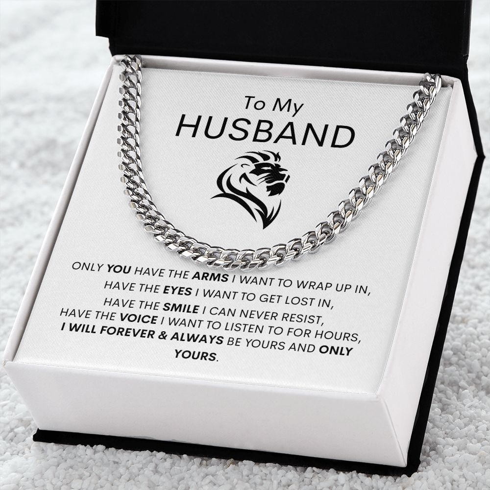 To My Husband Cuban Link Chain Gift ❤️⛓️