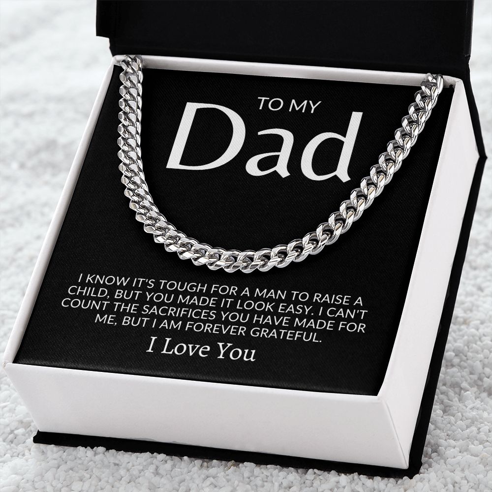 To My Dad | Cuban Link Chain | I Love You