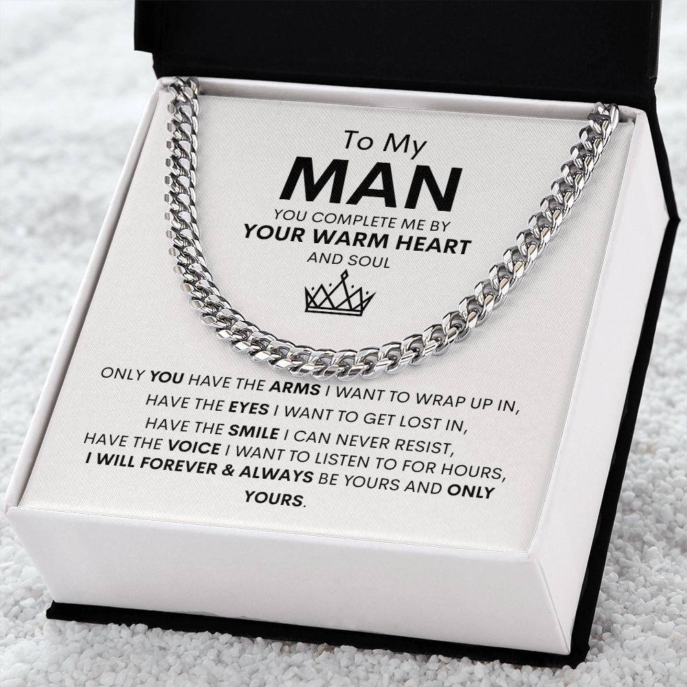 To My Man Cuban Link Chain Gift ❤️⛓️