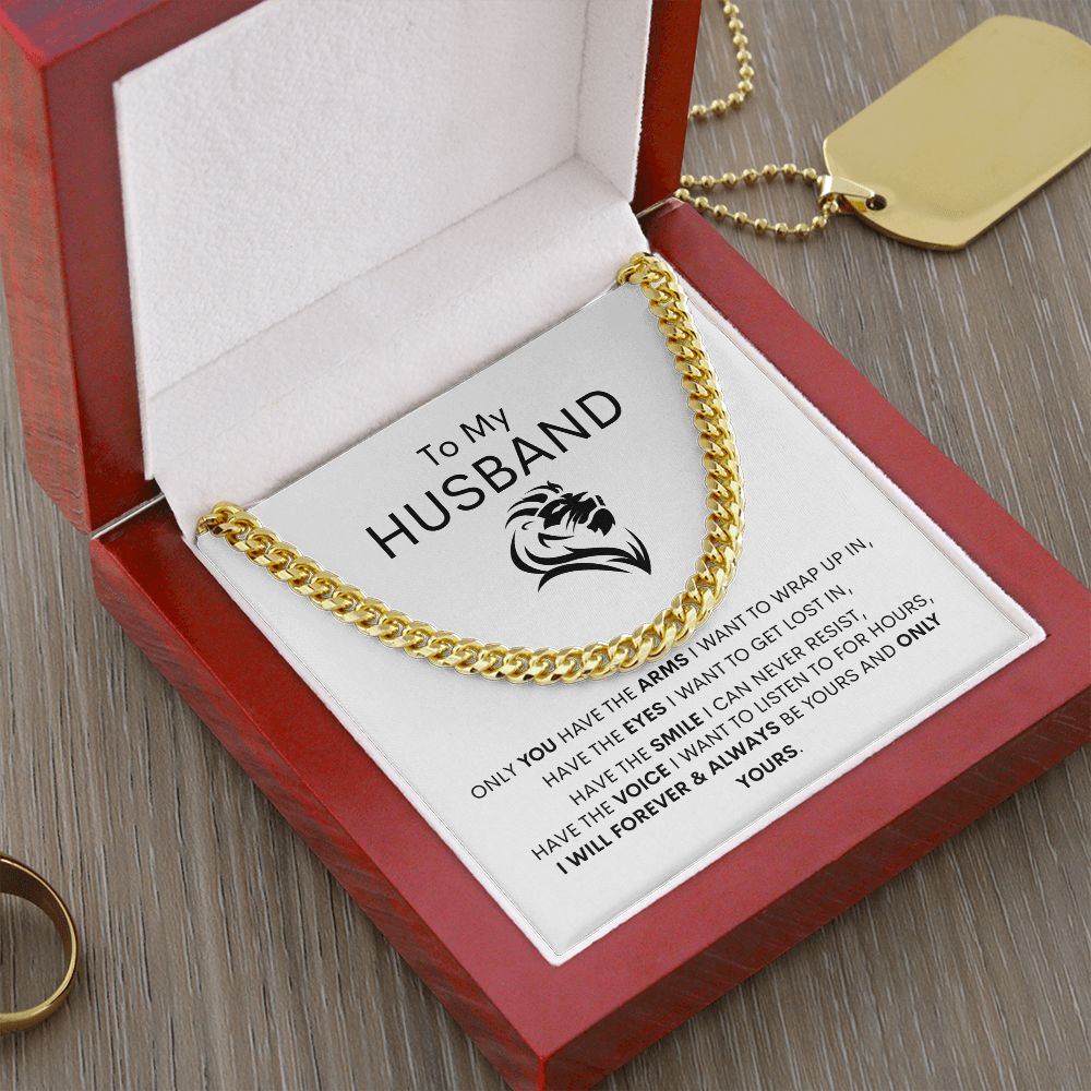 To My Husband Cuban Link Chain Gift ❤️⛓️