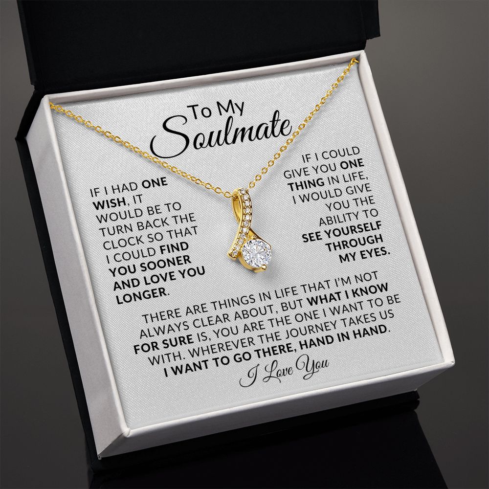 To My Soulmate Alluring Beauty Necklace Gift ❤️