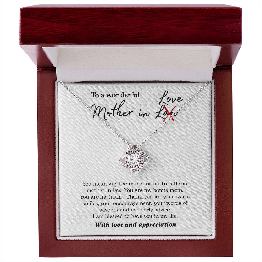 Wonderful Mother In Law| Bonus Mom - Love Knot Necklace