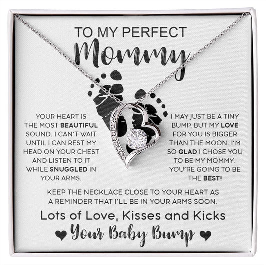 My Perfect Mommy| Your Baby Bump - Forever Love Necklace