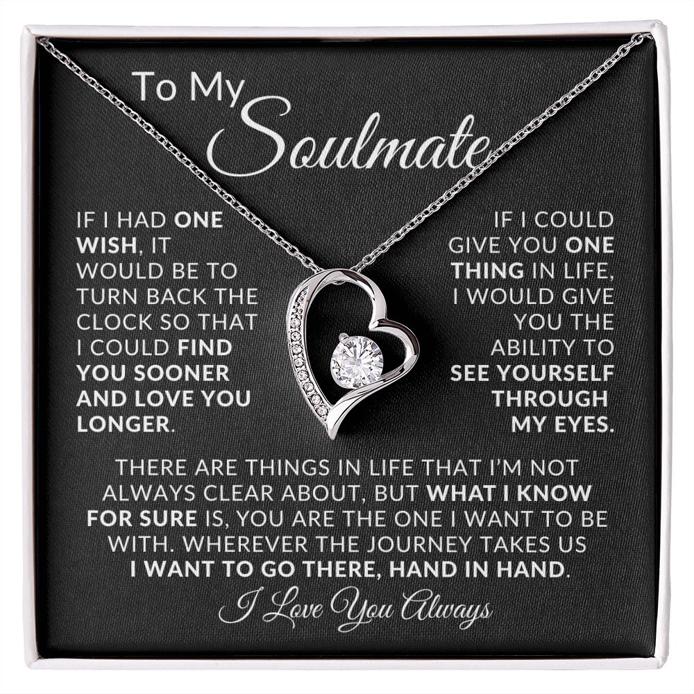 To My Soulmate Forever Love Necklace Gift ❤️