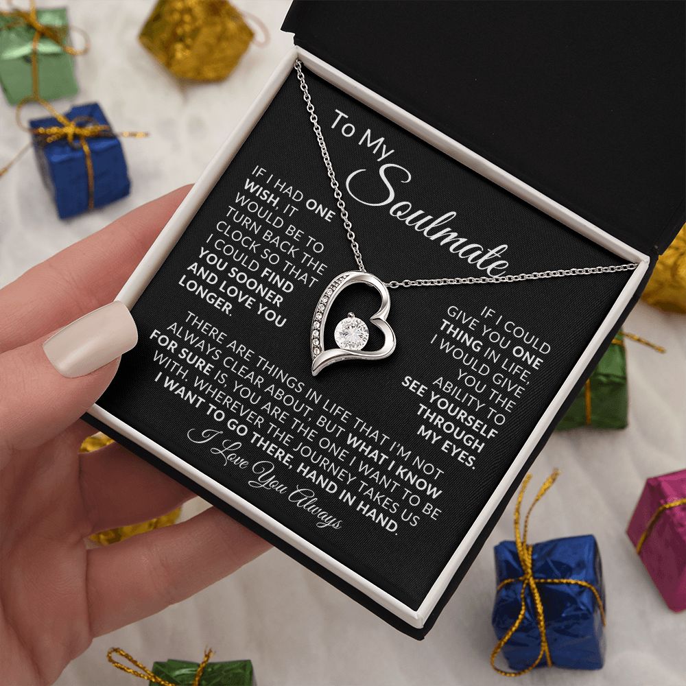 To My Soulmate Forever Love Necklace Gift ❤️
