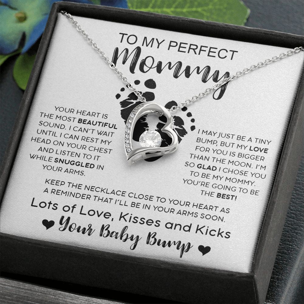 My Perfect Mommy| Your Baby Bump - Forever Love Necklace