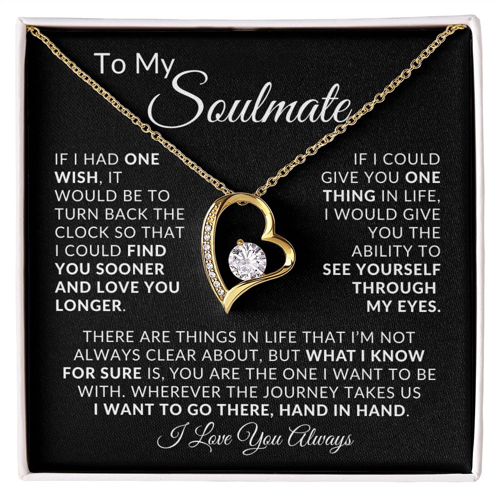 To My Soulmate Forever Love Necklace Gift ❤️